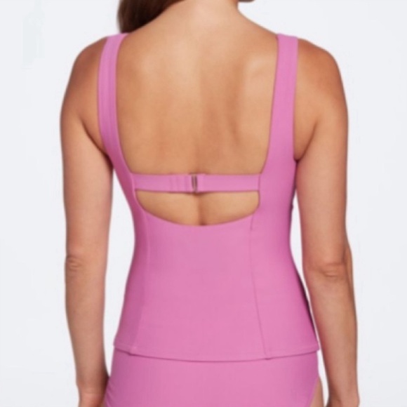 CALIA Power Sculpt Geranium High Support Square Neck Thick Straps Tankin… - Picture 2 of 13
